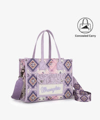 Wrangler Aztec Concealed Carry Canvas Tote Bag Collection