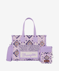 Wrangler Aztec Concealed Carry Canvas Tote Bag Set