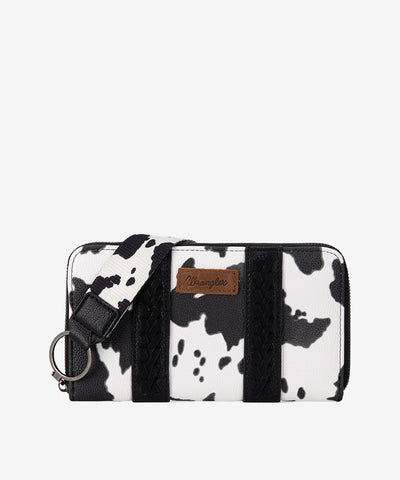 Wrangler Cow Print Concealed Crossbody Bag Set