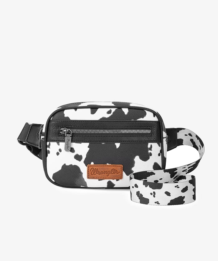 Wrangler Cow Print Belt Bag - Montana West World