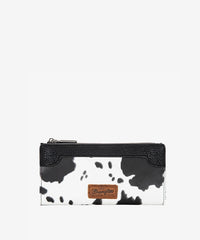 Wrangler Cow Print Zip Wallet - Montana West World