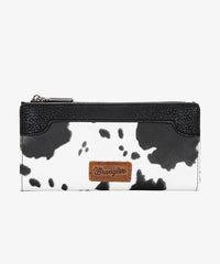 Wrangler Cow Print Zip Wallet - Montana West World