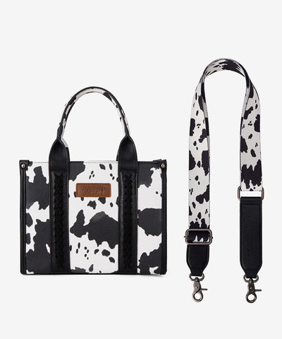 Wrangler Cow Print Concealed Crossbody Bag Set - Montana West World