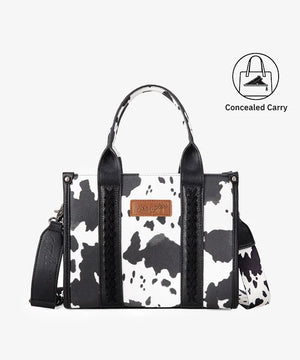 Wrangler Cow Print Concealed Crossbody Bag