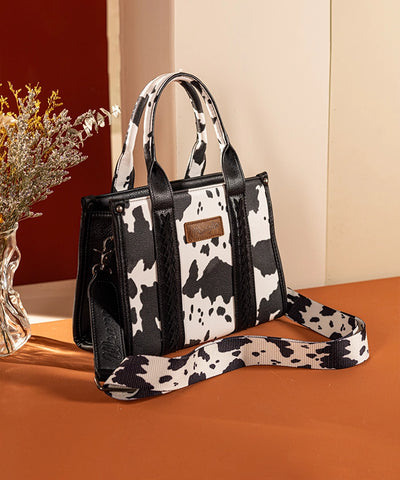 Wrangler Cow Print Concealed Crossbody Bag Set