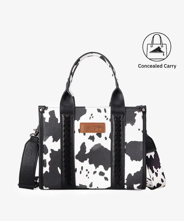 Wrangler Cow Print Concealed Crossbody Bag
