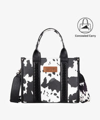 Wrangler Cow Print Concealed Crossbody Bag