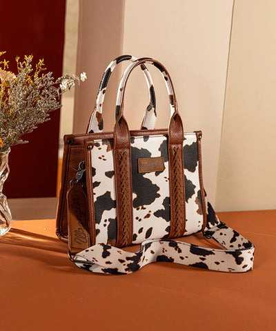 Wrangler Cow Print Concealed Crossbody Bag Set