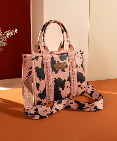 Wrangler Cow Print Concealed Crossbody Bag Set