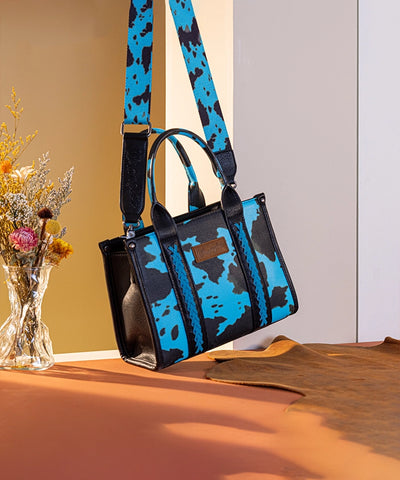 Wrangler Cow Print Concealed Crossbody Bag Set