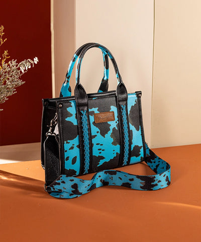 Wrangler Cow Print Concealed Crossbody Bag Set