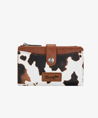 Wrangler Cow Print Button Wallet - Montana West World