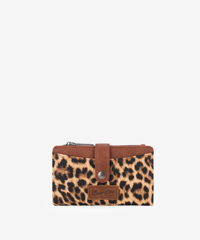 Wrangler Cow Print Button Wallet