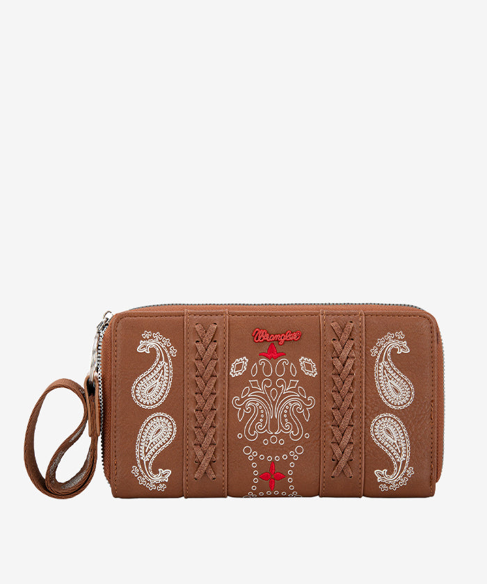 Wrangler_Bandana_Whipstitch_Wristlet_Purse_Brown