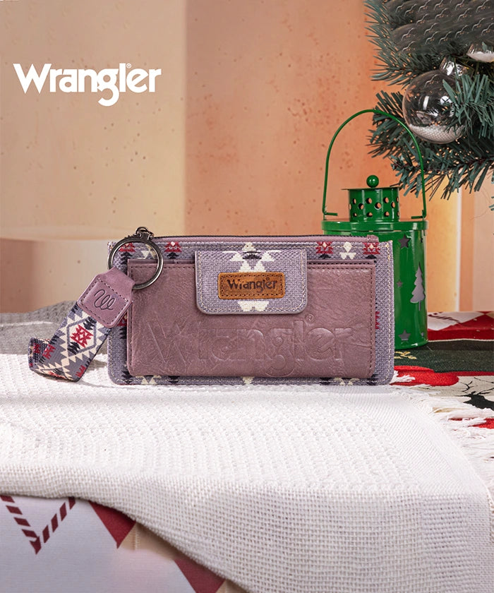 Wrangler Aztec Print Wristlet