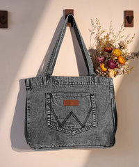 Wrangler W Stitch Denim Tote Bag