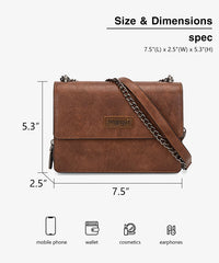 Wrangler Full-Grain Leather Flap Crossbody Purse