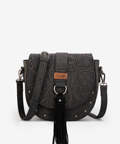 Wrangler Tooled Saddle Purse