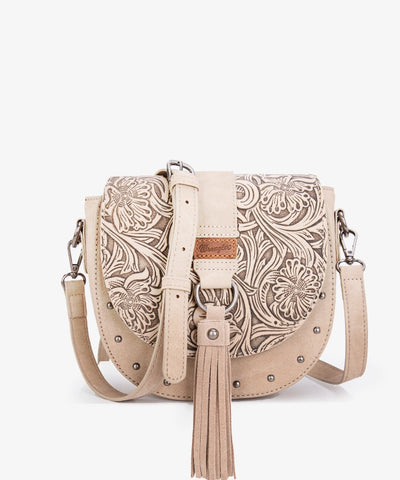 Wrangler Tooled Saddle Purse