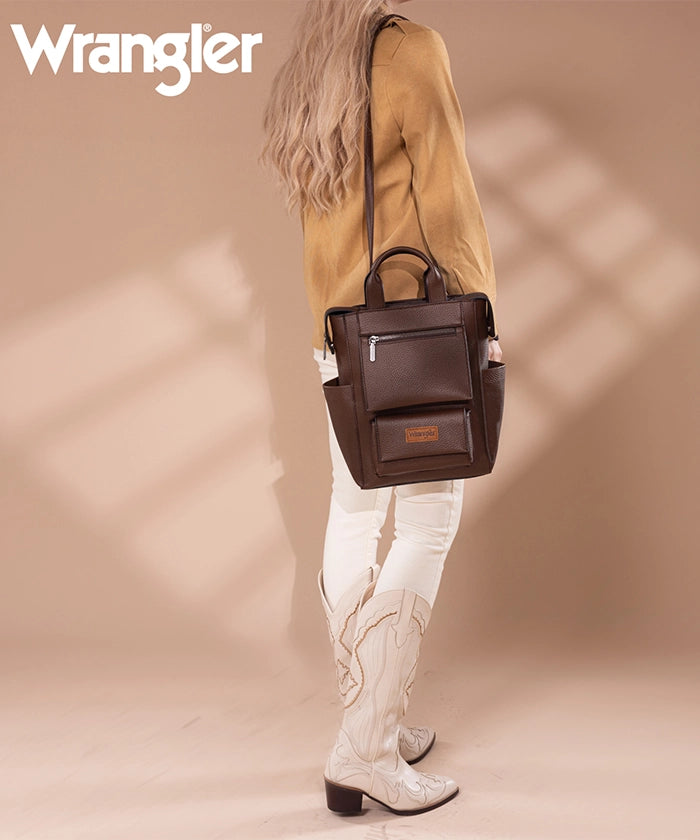 Wrangler Convertible Leather Backpack