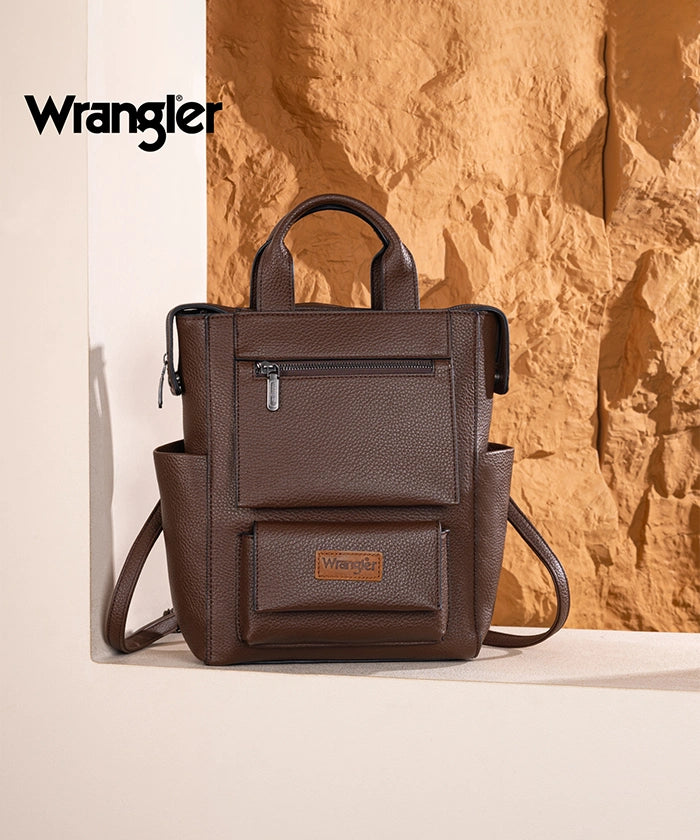 Wrangler Convertible Leather Backpack