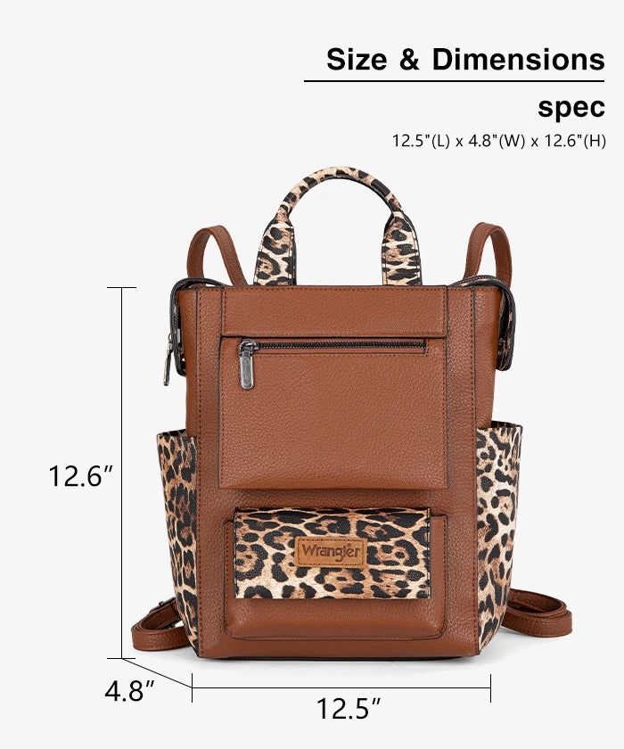 Wrangler Convertible Leather Backpack