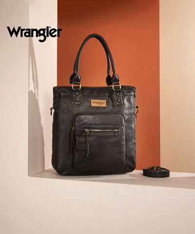 Wrangler Slouchy Distressed Leather Tote Bag