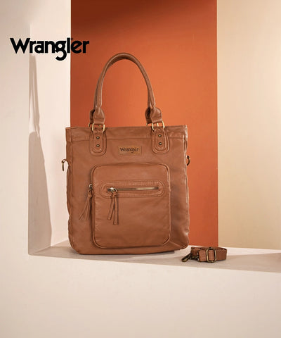 Wrangler Slouchy Distressed Leather Tote Bag