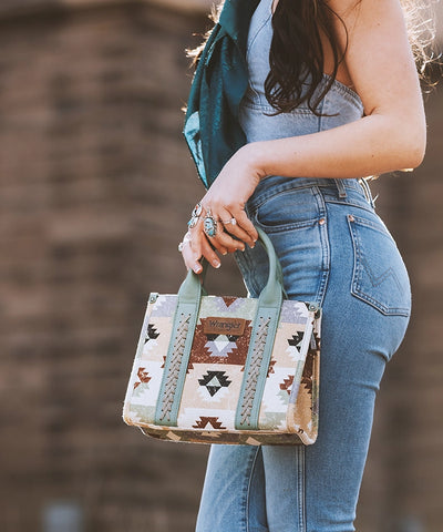 Wrangler Southwestern Print Canvas Tote Bag