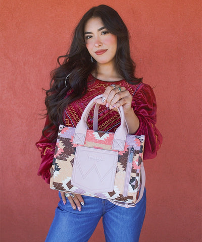 Wrangler Southwestern Print Canvas Tote Bag