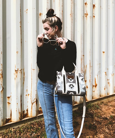 Wrangler Southwestern Print Canvas Tote Bag