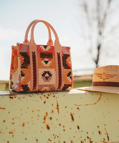 Wrangler Southwestern Print Canvas Tote Bag