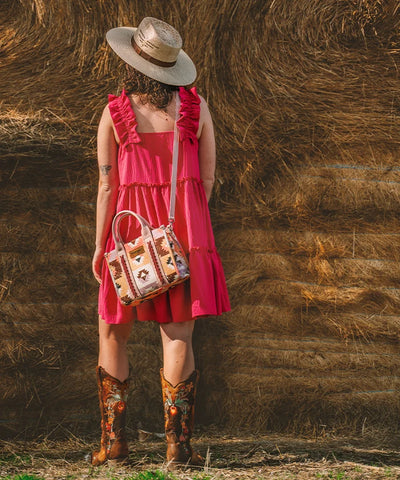 Wrangler Southwestern Print Canvas Tote Bag
