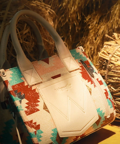Wrangler Southwestern Print Canvas Tote Bag