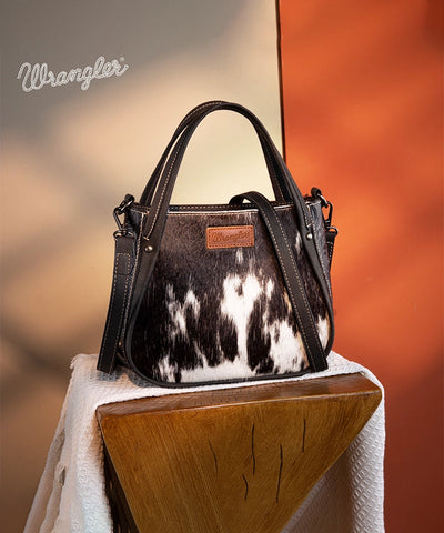 Wrangler Genuine Hair-On Cowhide Tote Bag