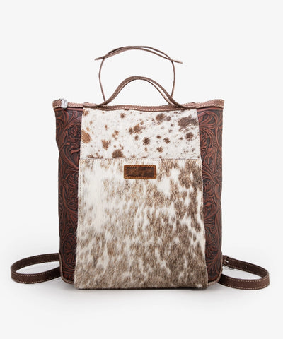 Wrangler Genuine Hair-On Cowhide Convertible Backpack