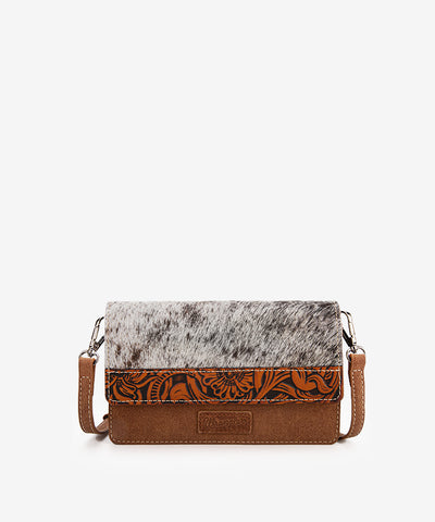 Wrangler Genuine Hair-On Cowhide Mini Crossbody