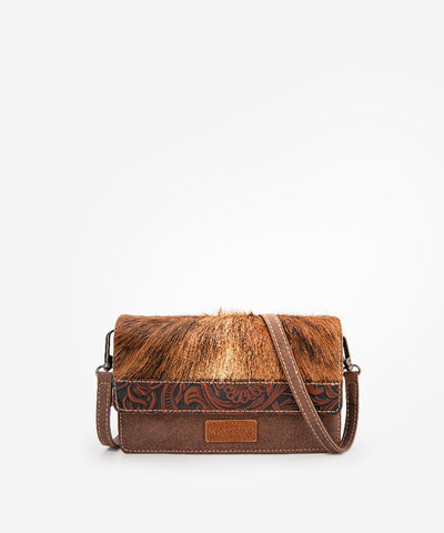 Wrangler Genuine Hair-On Cowhide Mini Crossbody