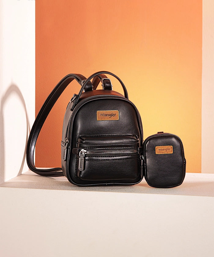 Wrangler Leather Mini Backpack