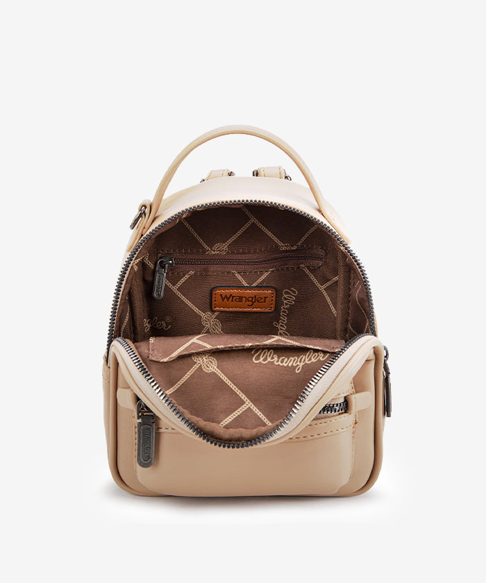 Wrangler Leather Mini Backpack