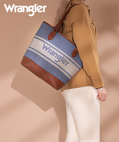 Wrangler Embroidered Canva Tote Bag