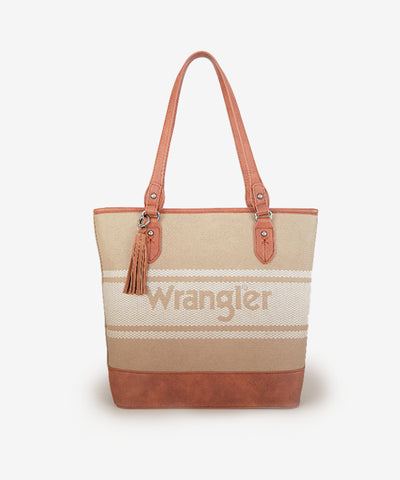 Wrangler Embroidered Canva Tote Bag