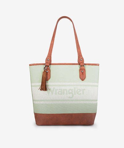 Wrangler Embroidered Canva Tote Bag