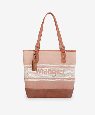 Wrangler Embroidered Canva Tote Bag