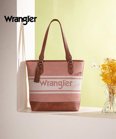 Wrangler Embroidered Canva Tote Bag