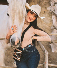 Wrangler Aztec Knitted Mini Crossbody-Country Glam Outfits