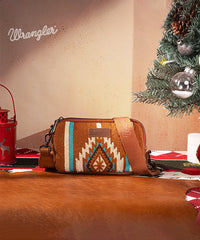 Wrangler Aztec Knitted Bucket Bag Set