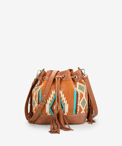 Wrangler Aztec Knitted Bucket Bag Set