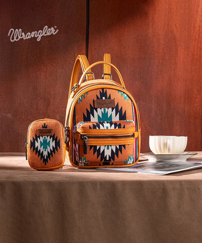 Wrangler Aztec Navajo Print Concealed Carry Backpack