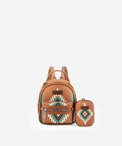 Wrangler Aztec Knitted Backpack